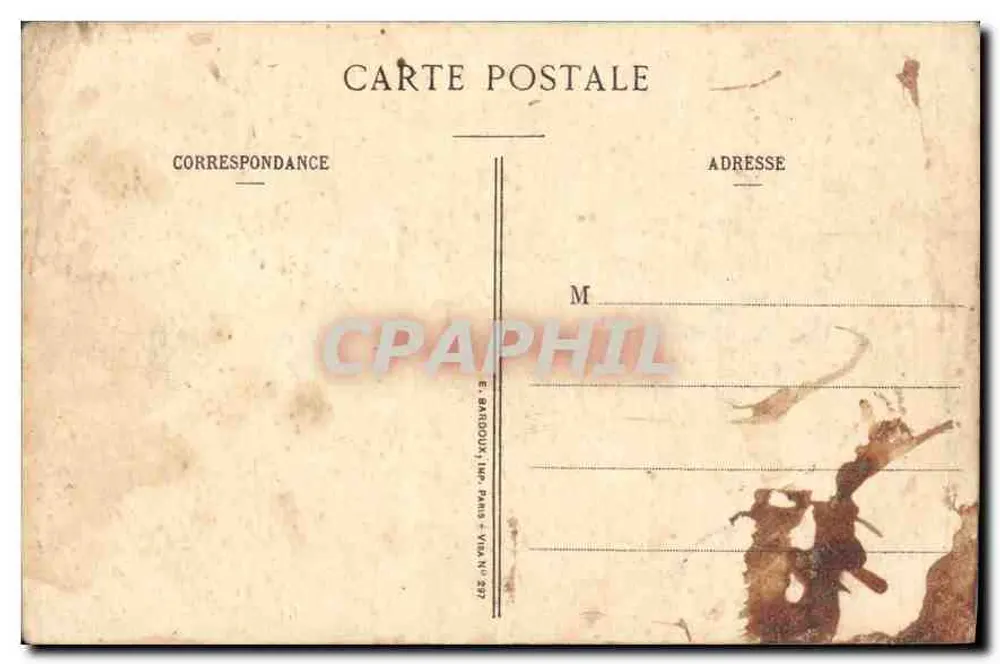 Unsere fröhlichen Artilleristen — Triumphaler Rückkehr eines Betrunkenen — E. Bardoux, Paris, Nr. 297 - Rückseite