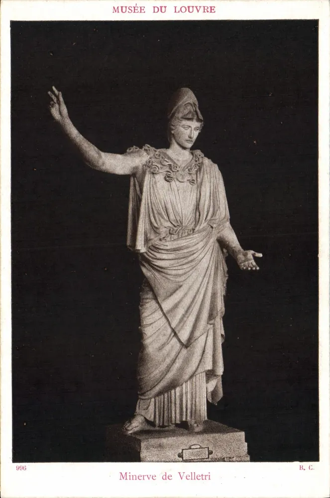 Minerva de Velletri — Museu do Louvre — B. C. n° 996 - Frente