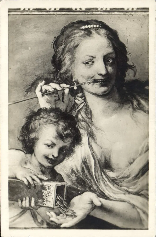 Florencio - Galleria Pitti - Amore venale (Baldassare Franceschini) - Vorderseite
