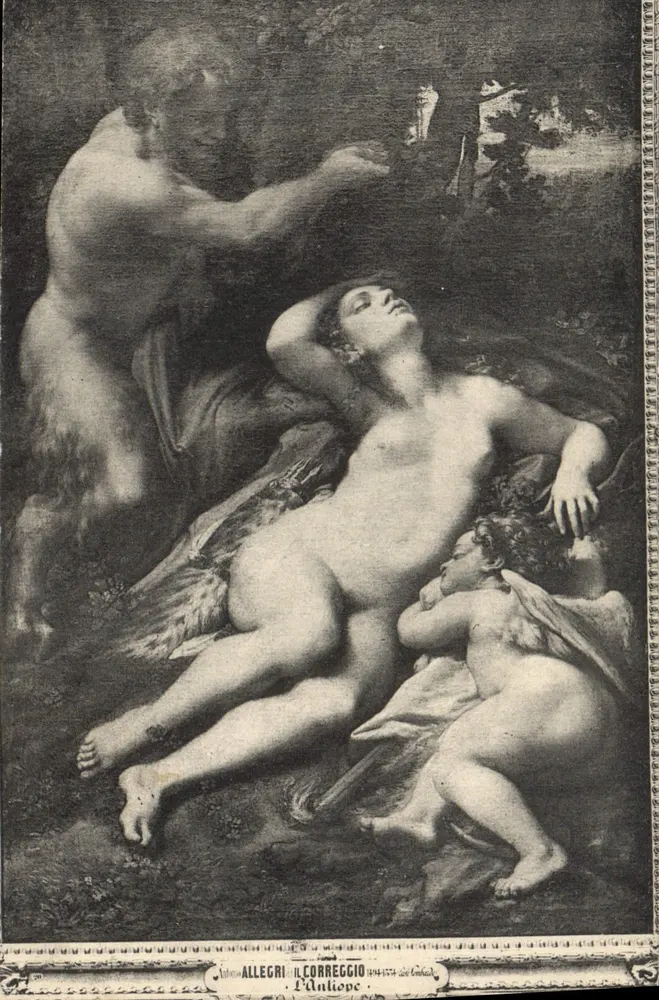 L'Antiope — Peinture de Correggio — Éditeur Allegrì - Awers