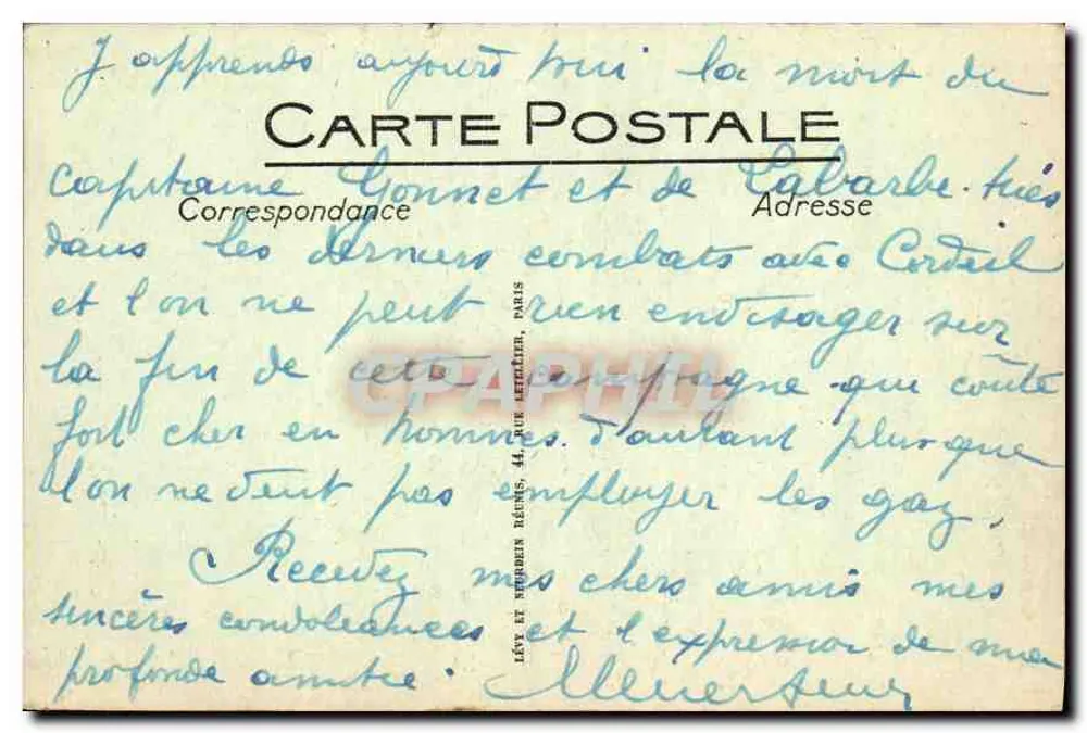 Um Nid de Cigognes — JND Hot, n° 322 A - Verso