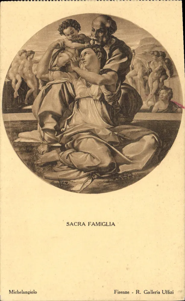 स्वर्गीय परिवार — मिखाइल एंजिलो के कार्य — प्रकाशक मिखाइलंगिओलो, श्रृंखला 164 - आगे