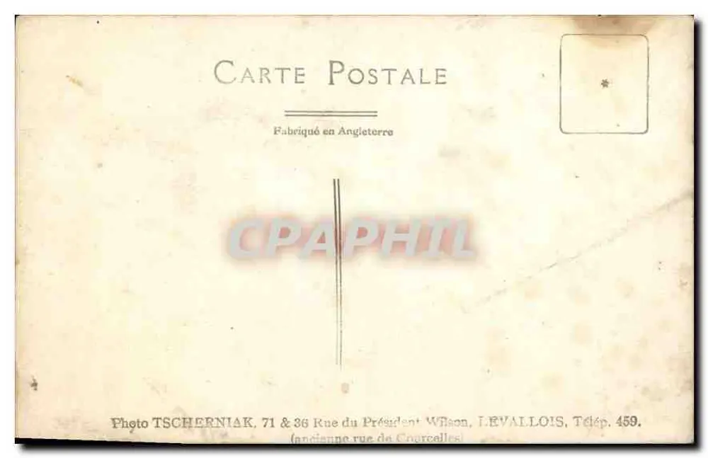 Portret młodego mężczyzny — Foto TSCHERNIAK — 71 & 36 Rue du Président Wilson, Levallois - Rewers