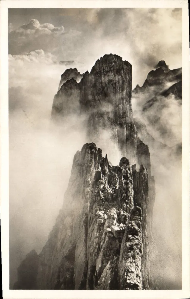 Vista dos picos 5. contra 7. e 8. Kreuzberg — J. Gaberell, Photograph Anstalt, Thalwil-Zürich - Frente