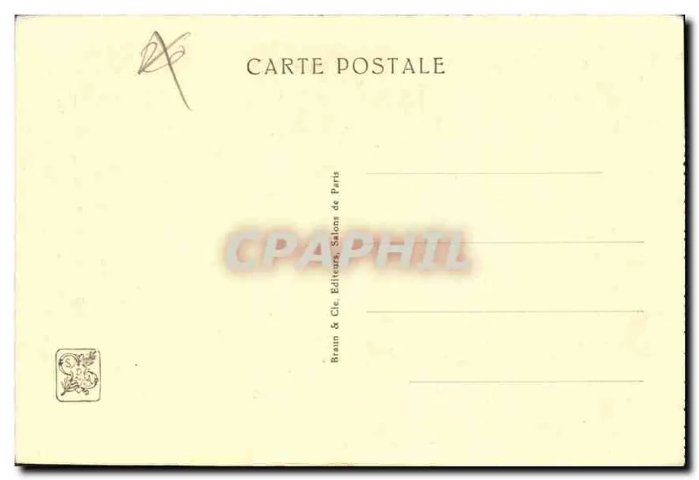 As Mulheres da Trácia zombando do corpo de Orfeu — F. Lafon — n° 2665 - Verso