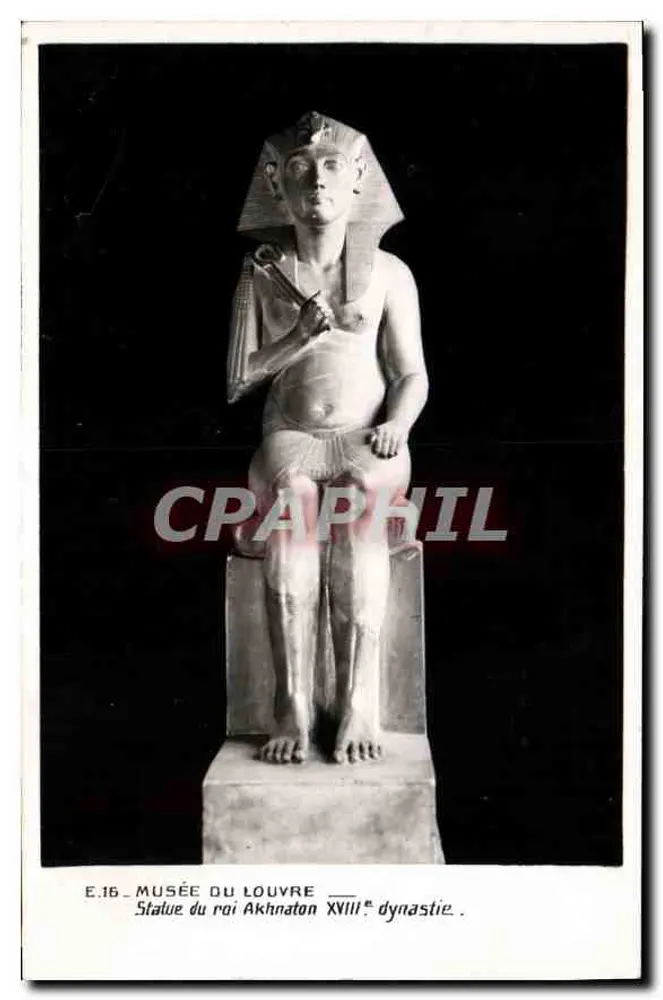 Statue des Königs Akhnaton — 18. Dynastie — Musée du Louvre - Vorderseite