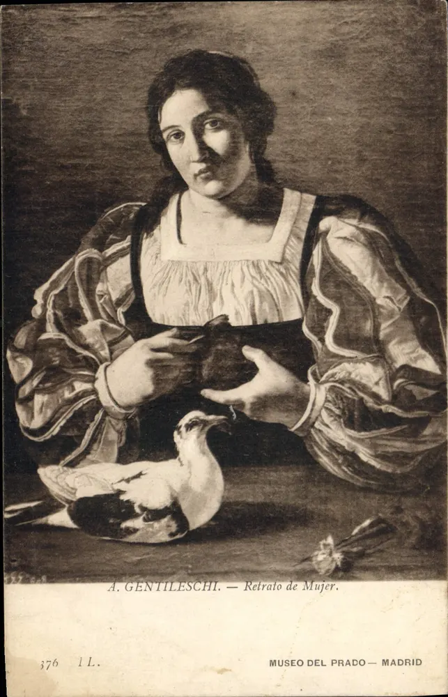 A. Gentileschi — Portrait einer Frau — Museo del Prado — Madrid - Vorderseite