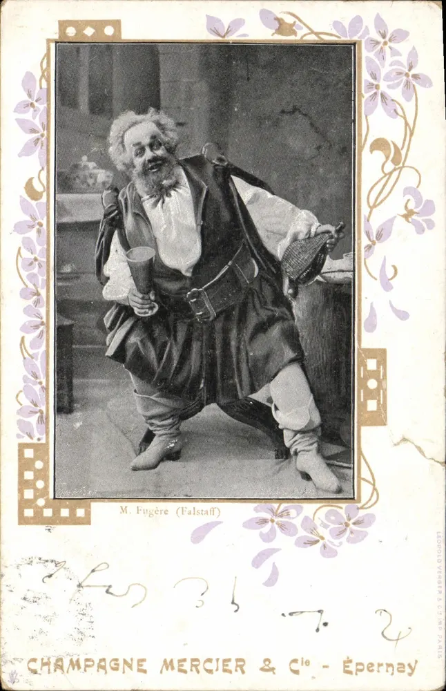 M. Fugère en Falstaff — scène de théâtre — éditeur M. Fugère (Falstaff) — n° 4 - Vorderseite