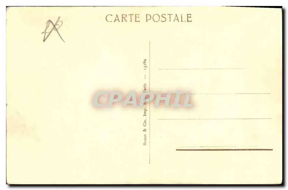 Olimpia — Museu do Louvre — Braun & Cie, Paris - Verso