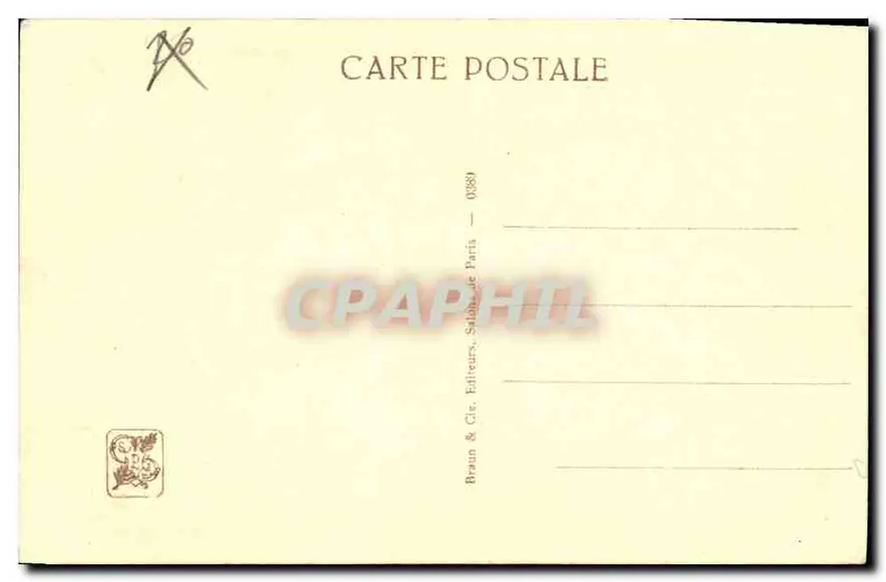 O Repouso do Modelo — P. Ju — n° 03889 - Verso