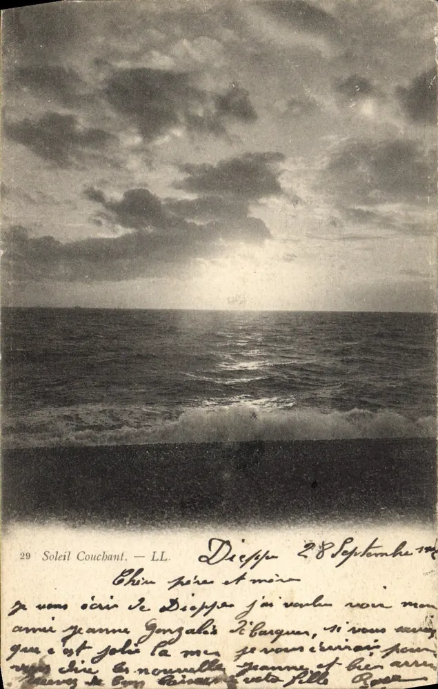 Pôr do Sol — Dieppe — LL, n°29 - Frente