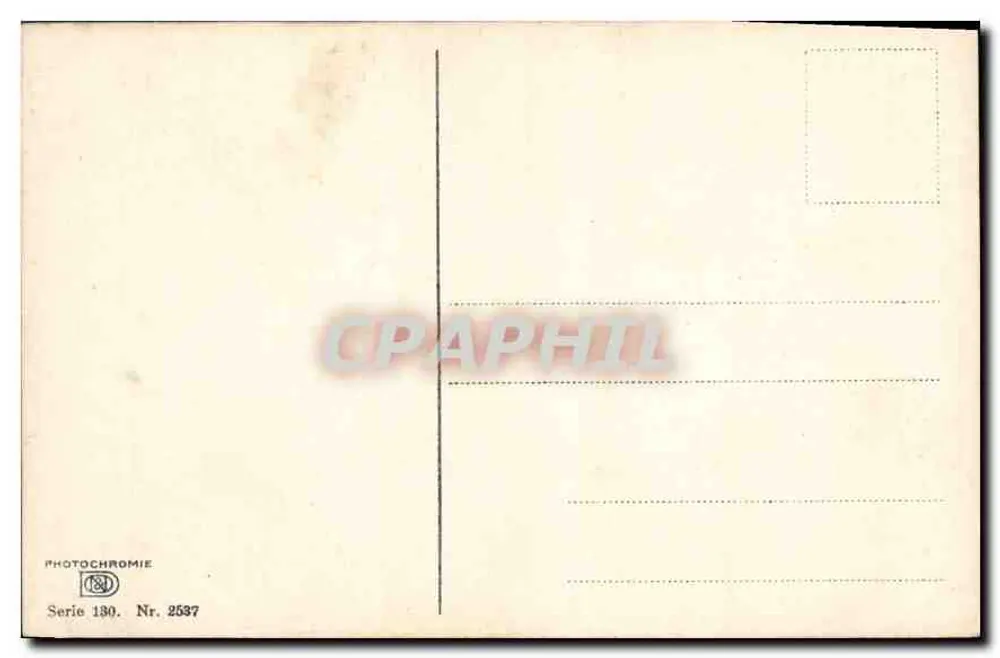 Vale florestal com riacho — Photochrome — Photochromie, Série 130, N° 2537 - Verso