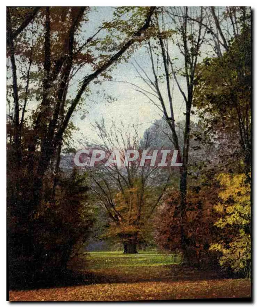 Dresden, Grote Tuin in de herfst — Antieke ansichtkaart, serie 133 n° 2578 - Voorkant