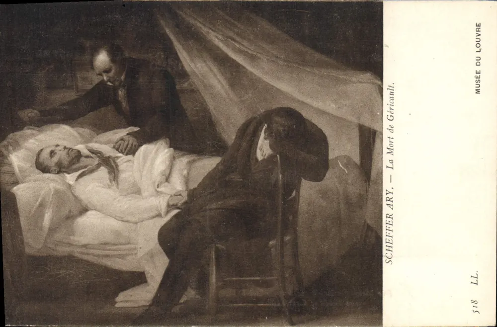 A Morte de Géricault — Scheffer Ary — Musée du Louvre - Frente