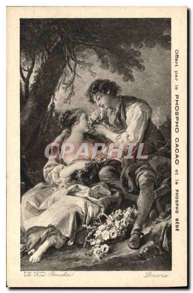 Das Nest (Stoucheur) — romantische Szene unter Bäumen — Verlag: Das Nest (Stoucheur) - Vorderseite