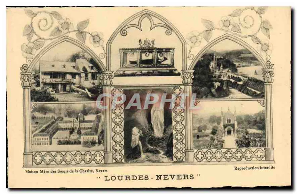 Lourdes-Nevers — Maison Mère des Sœurs de la Charité, Nevers — Éditeur non identifié, n° de série non visible - Recto