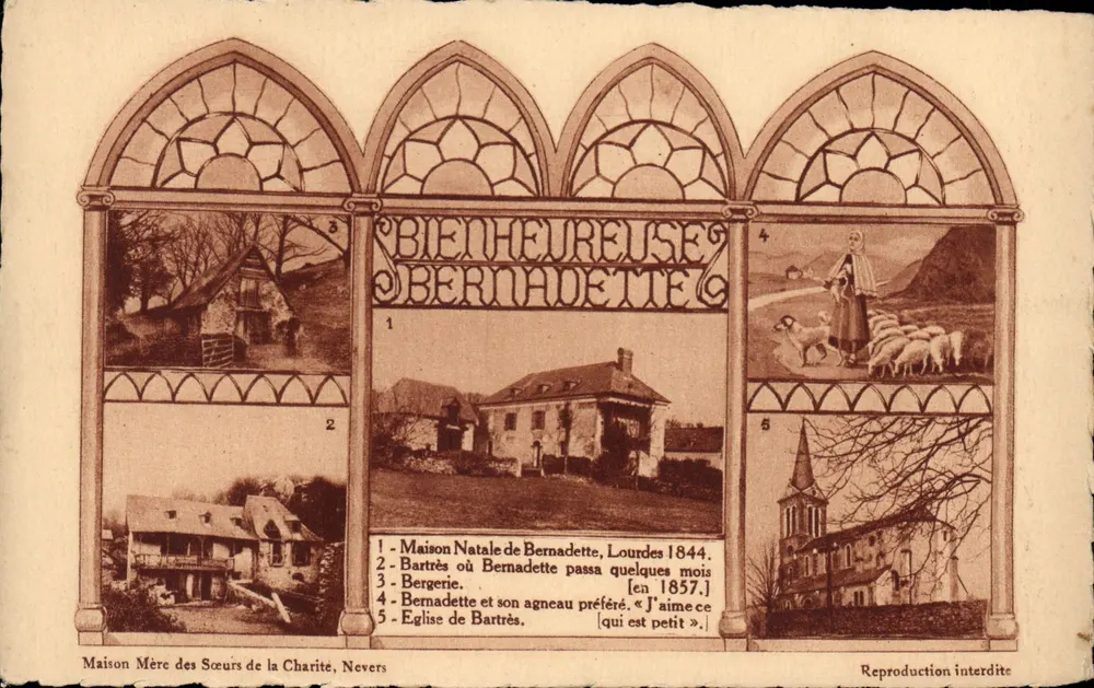 Bernadette Soubirous — Lugar de sua vida — Casa Mãe das Irmãs da Caridade, Nevers - Frente