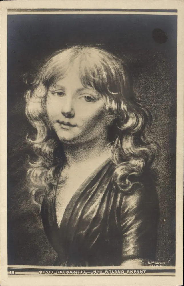 Museu Carnavalet — Senhora Roland Criança — A. Moutet, Paris - Frente