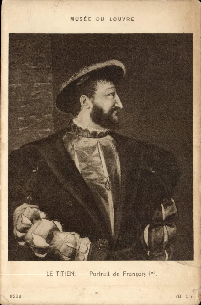 Titian — Porträt von François I — Louvre-Museum - Vorderseite
