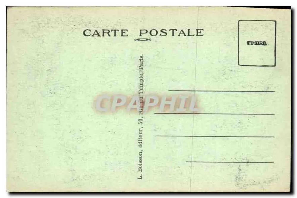 Monumento a los Caídos — Soldado Francés Muerto por la Patria — L. Boisson, París - Reverso