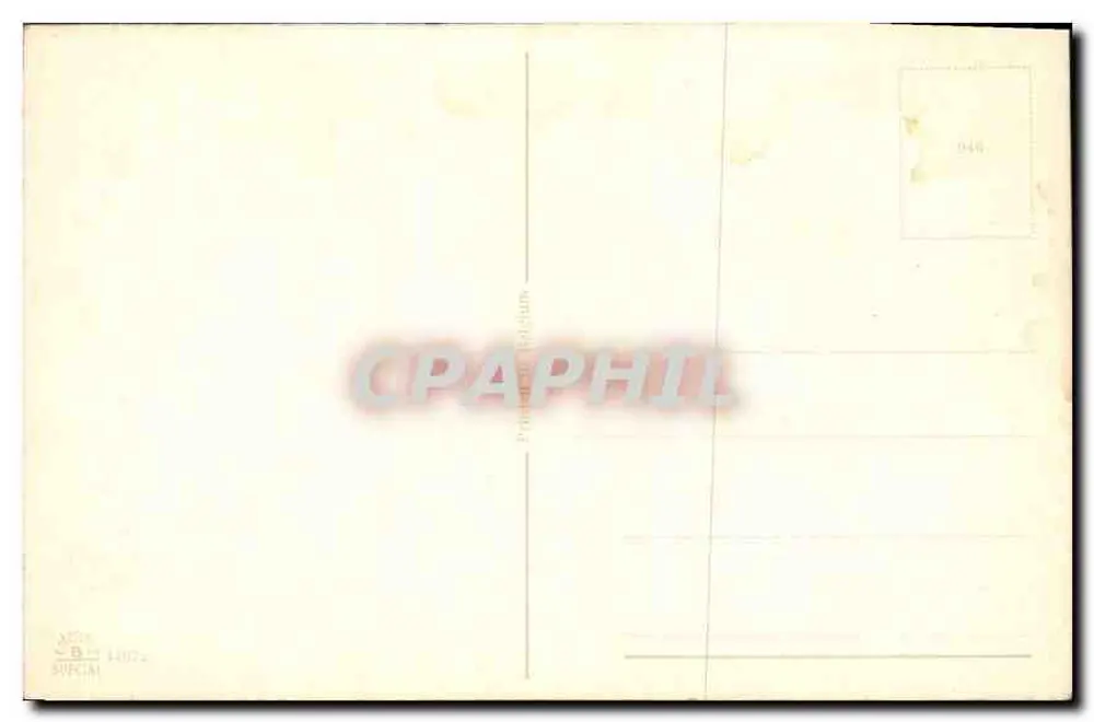 Coelho de Páscoa e criança — pintura de ovos — editor P. Pard - Verso