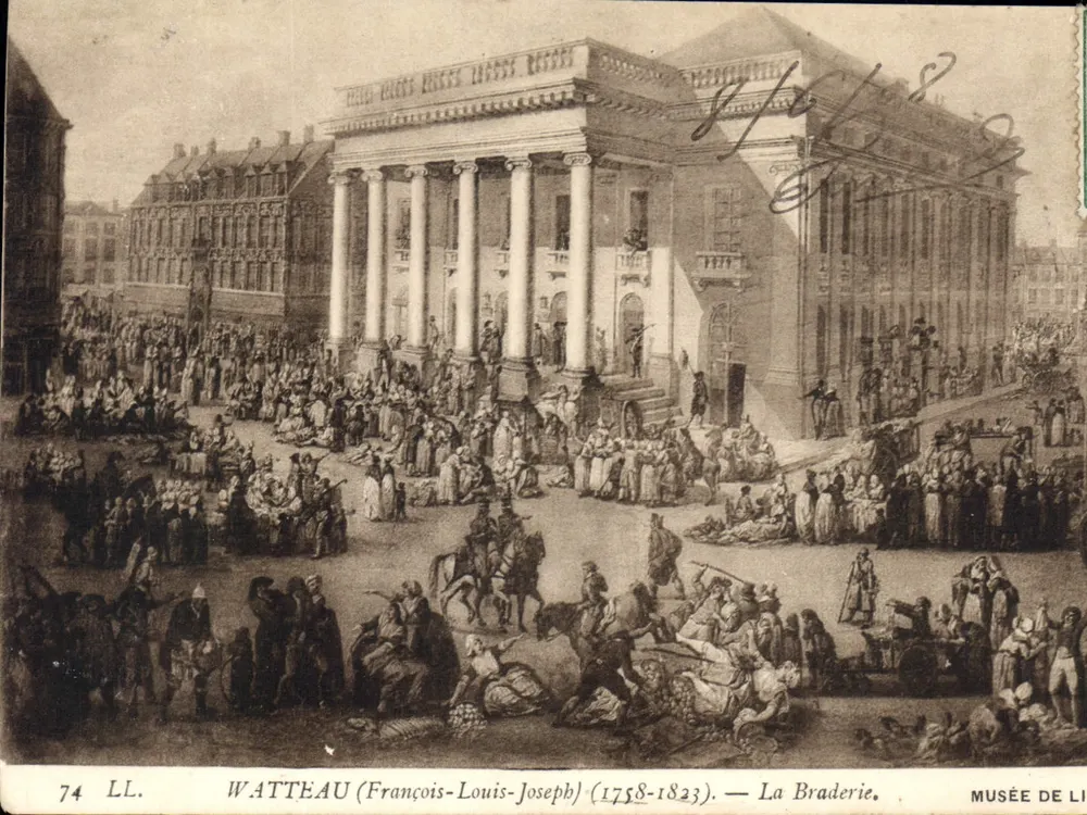 Der Markt — WATTEAU (François-Louis-Joseph) (1758-1823) — Musée de Liège - Vorderseite
