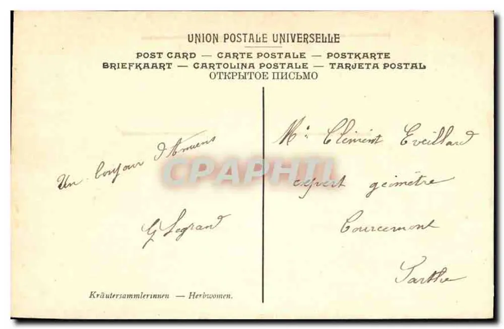 Les Herbillonnes — Boquet (Jules) — n°36 LL. - Verso