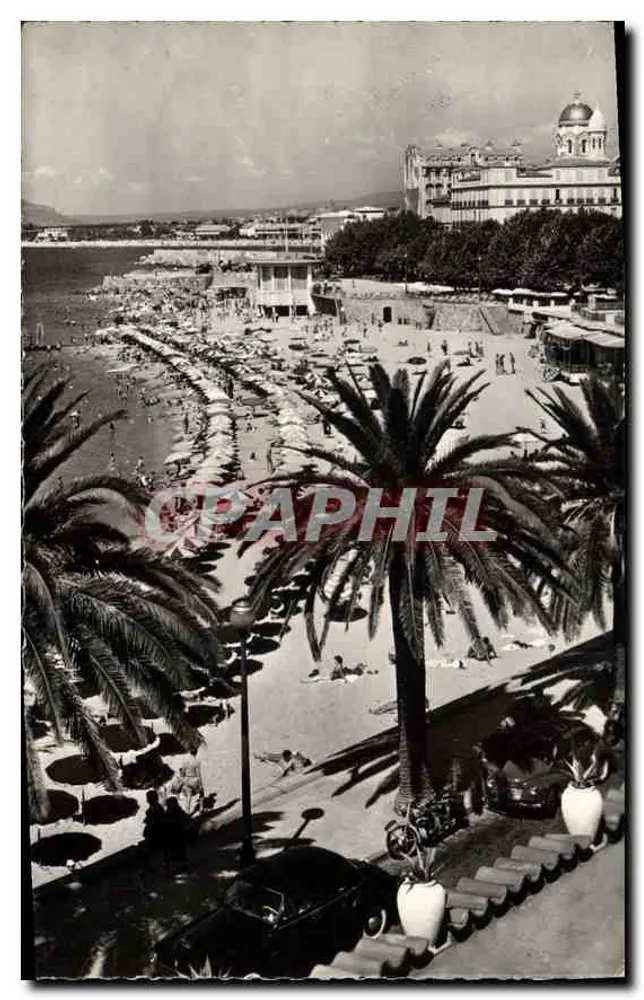 Saint-Raphaël — A Praia e os Palmeiras — Éditions Clatigny, n° 9019 - Frente
