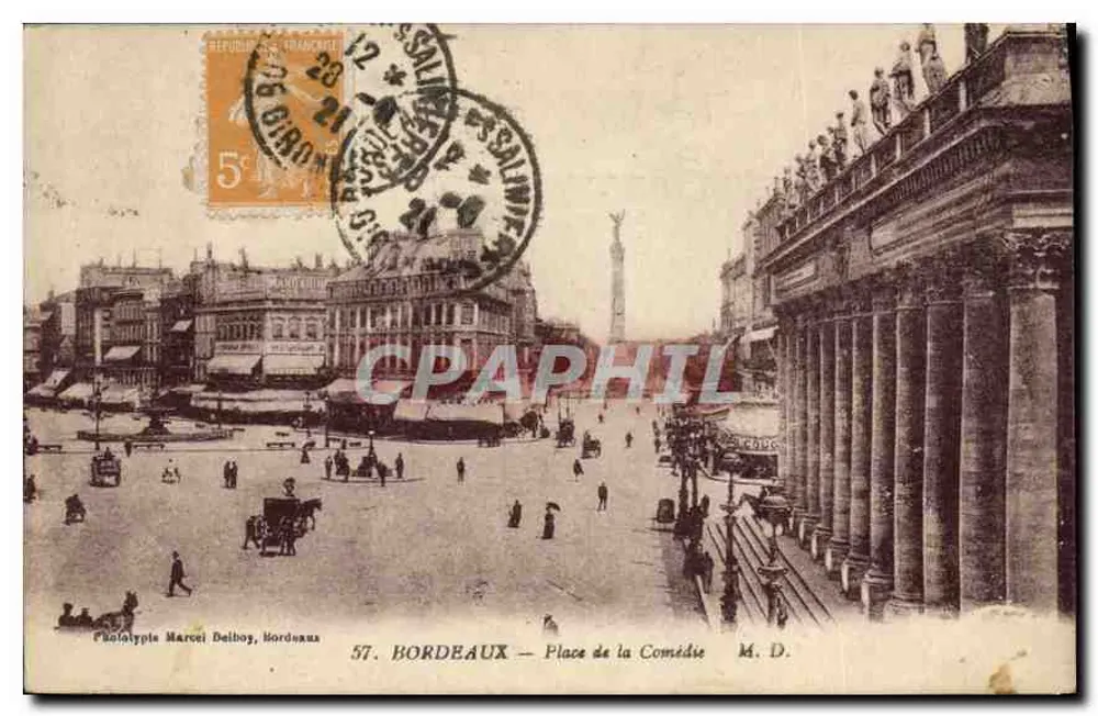 BORDEAUX — Place de la Comédie — Ph. Marcel Deliboy, N°57 - Frente