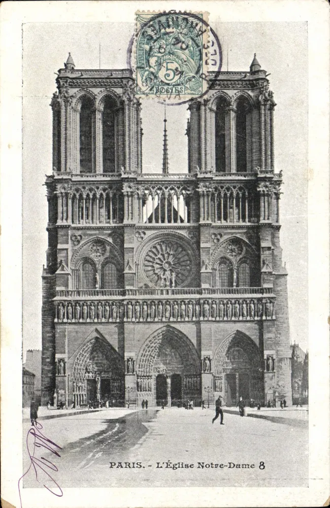 Paris - A Igreja de Nossa Senhora 8 — Editor não identificado - Frente