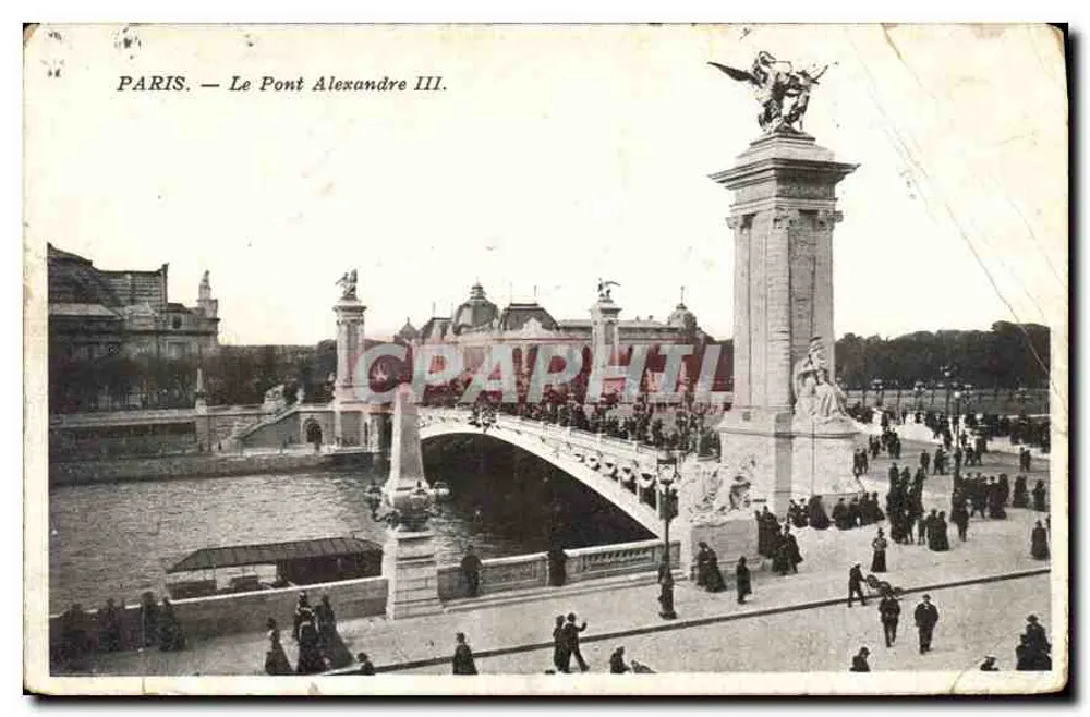 Paris — O Ponte Alexandre III - Frente