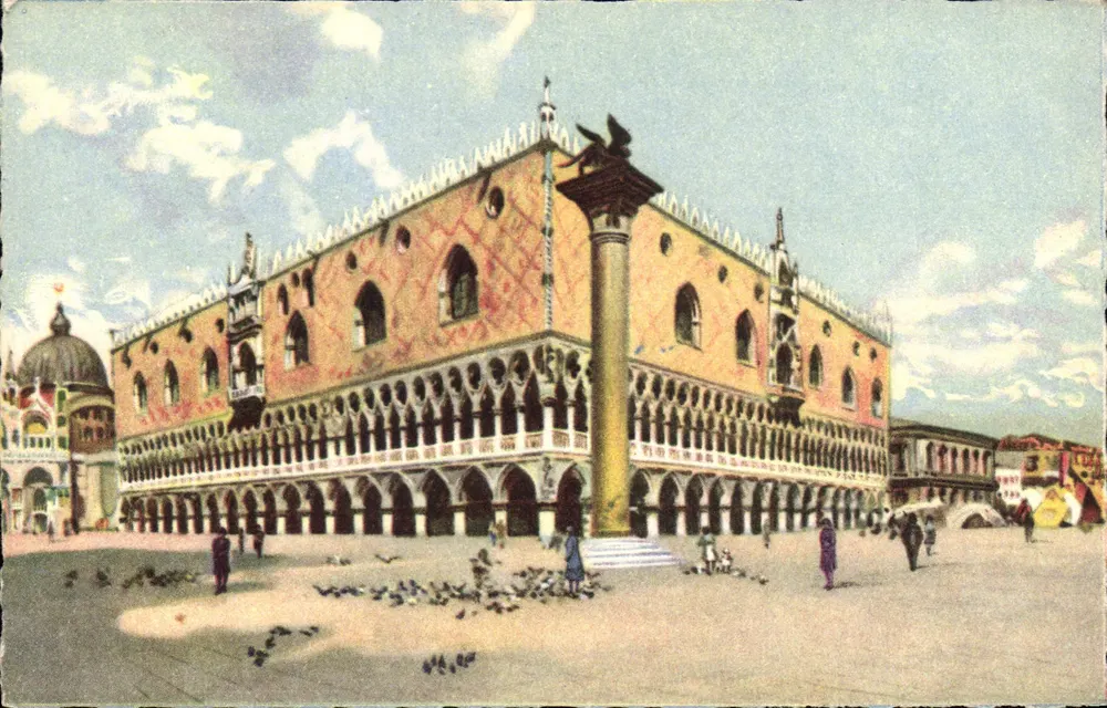 Veneza — Praça de São Marcos e Palácio dos Doges — editor Milanese, n° 4338-6 - Frente