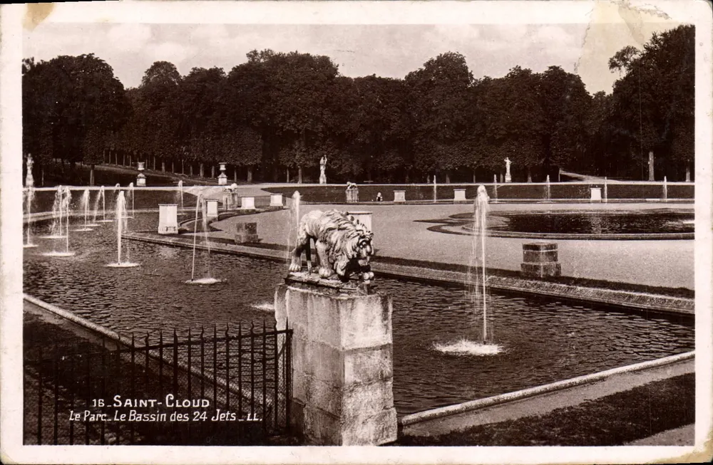 Saint-Cloud — O Parque, O Bassin dos 24 Jatos — LL - Frente