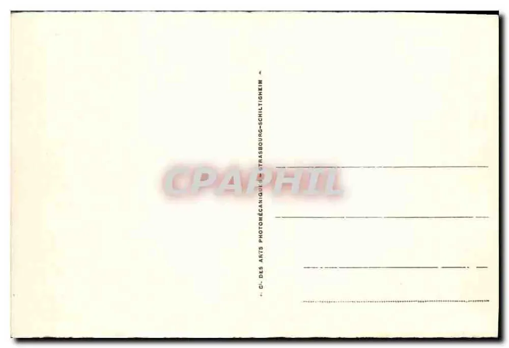 N.D. de Dusenbach nahe Ribeauvillé — Verlag C.P.A.P.H.I.L. Nr. 3 - Rückseite