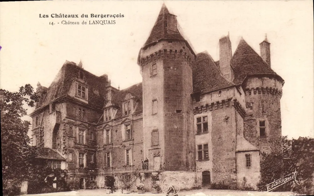 Die Schlösser des Bergeracois — 14. Schloss LANQUAIS — Verlag Classaou - Vorderseite