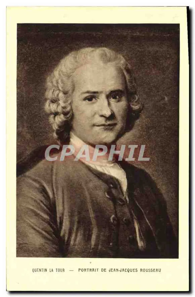 Porträt von Jean-Jacques Rousseau — Quentin La Tour — Verlag Braun & Cie, Paris - Vorderseite