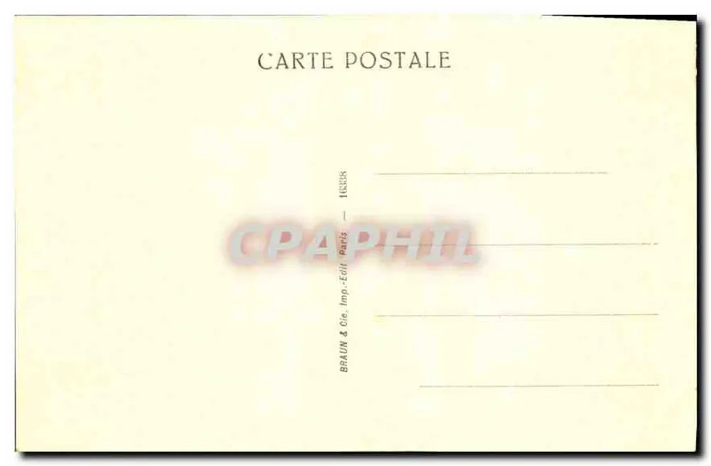Porträt von Jean-Jacques Rousseau — Quentin La Tour — Verlag Braun & Cie, Paris - Rückseite