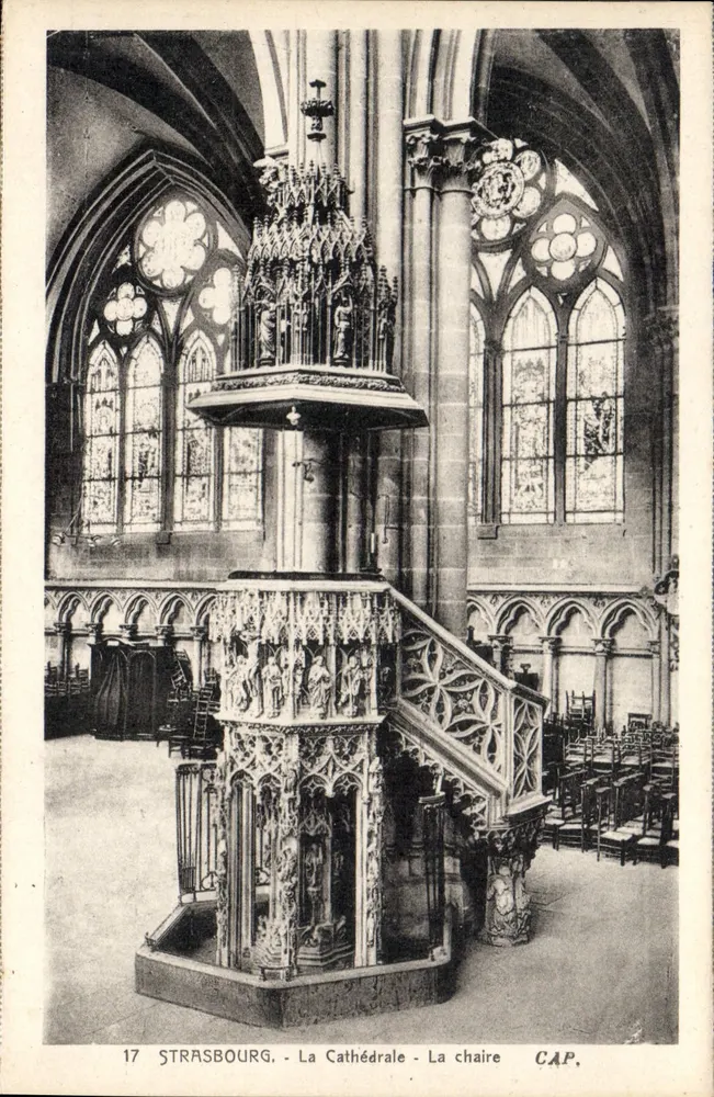 Estrasburgo - A Catedral - A cadeira - CAP. n°17 - Frente