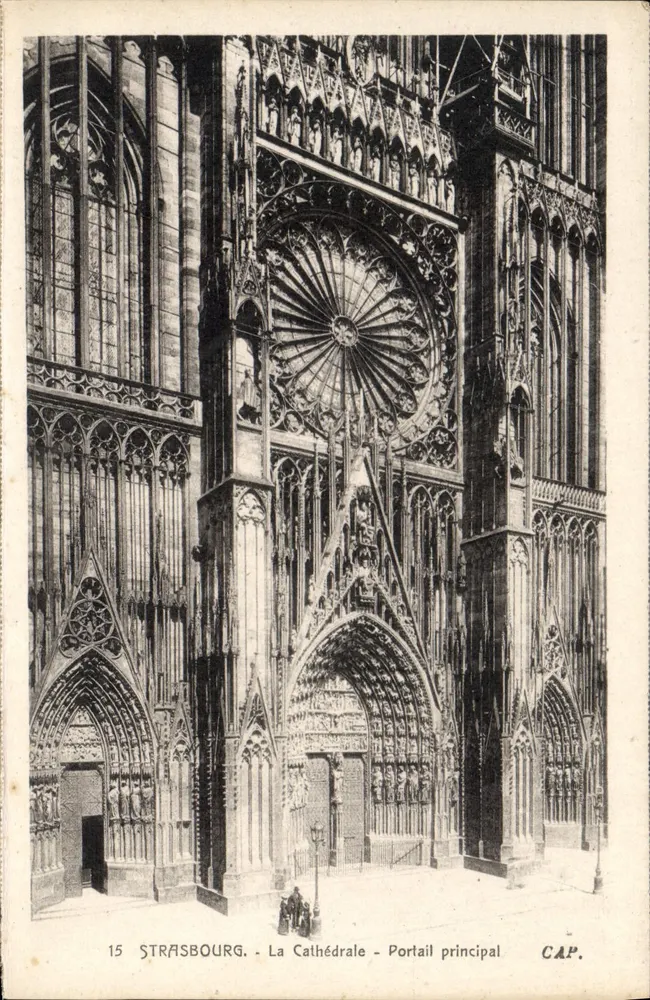 Straßburg - Die Kathedrale - Haupteingang — CAP. n°15 - Vorderseite