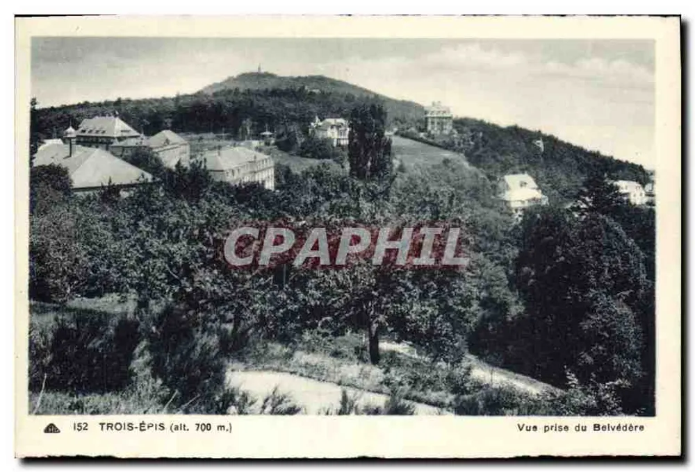 Trois-Épis (alt. 700 m.) — Vista tirada do Belvédère — C. des Arts Photomécanique, Strasbourg - Frente
