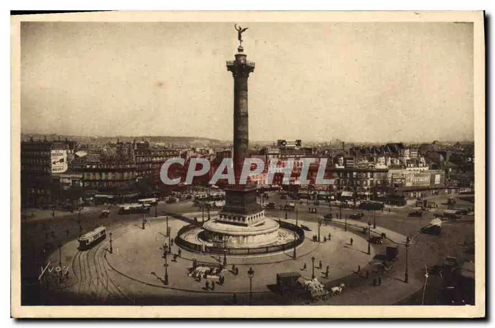 Place de la Bastille — Paris — Edições d'Art Yvain - Frente