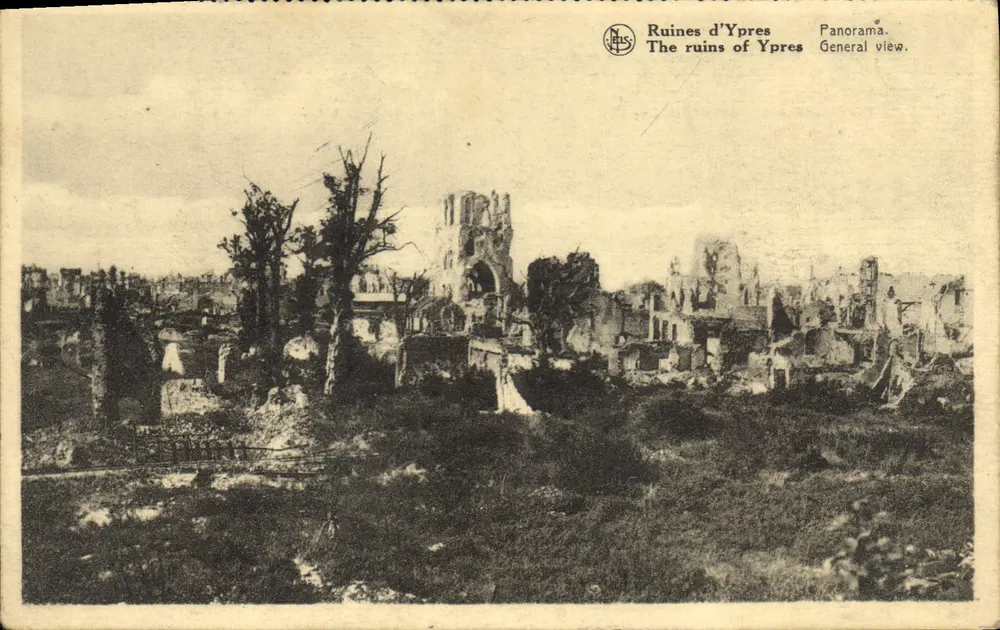 Ruínas de Ypres — Panorama geral — N. LUS - Frente