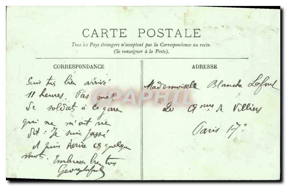 Rouen — Estátua da Donzela — LL. - Verso