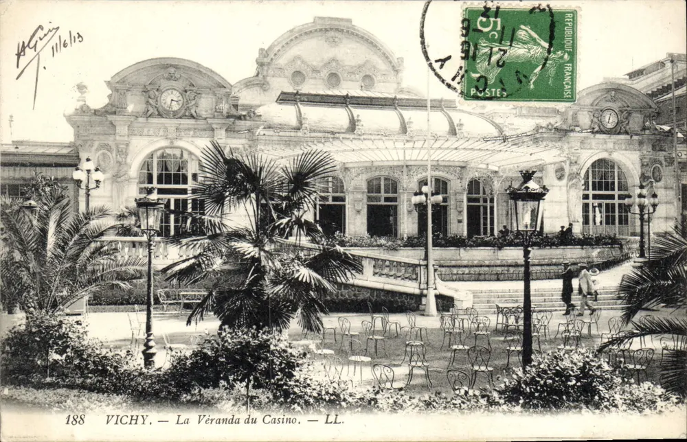 Vichy — A Veranda do Cassino — LL. n°188 - Frente