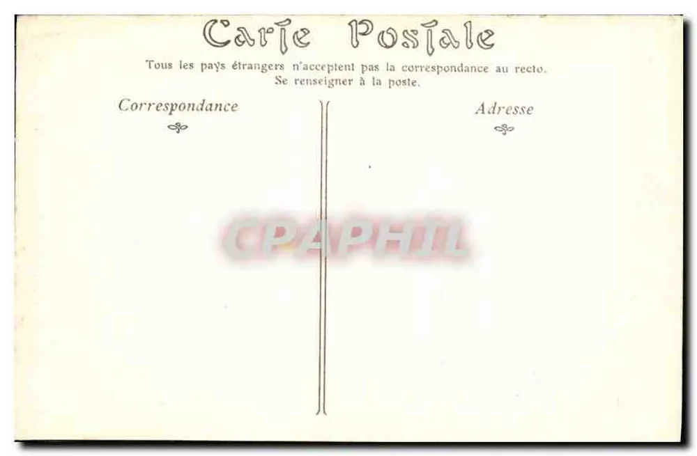 Castelo de CHENONCEAUX — O Poço — ND Phot - Verso