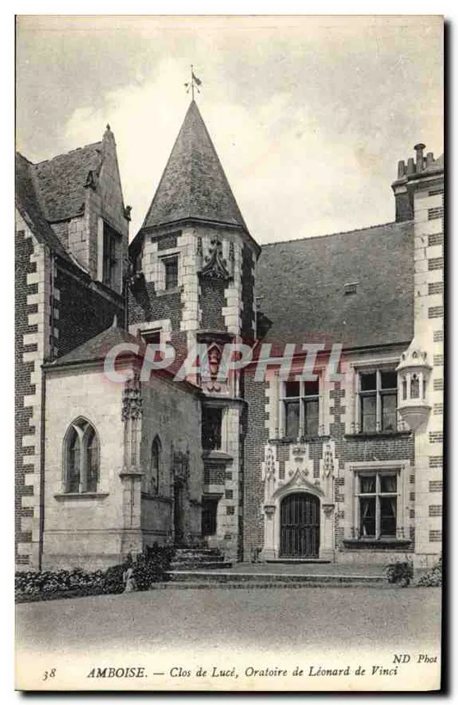 Amboise — Clos Lucé, oratoire de Léonard de Vinci — ND Phot - Recto