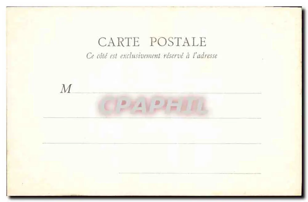 Chambre de Marie-Antoinette — Fontainebleau — B.F. Paris - Verso