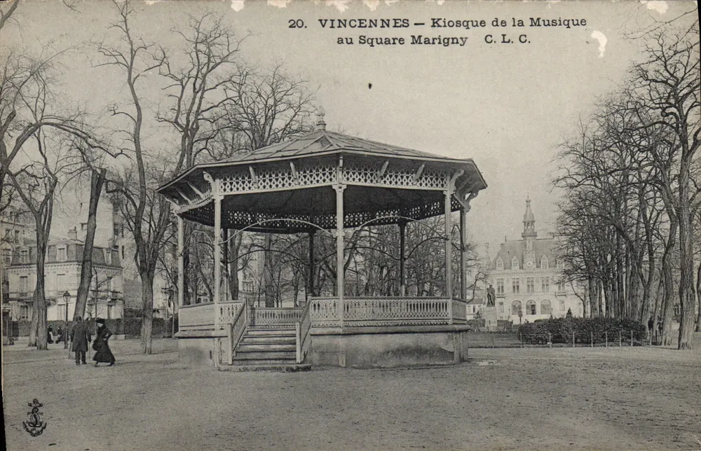 Vincennes — Musikkiosk im Square Marigny — C. L. C. - Vorderseite