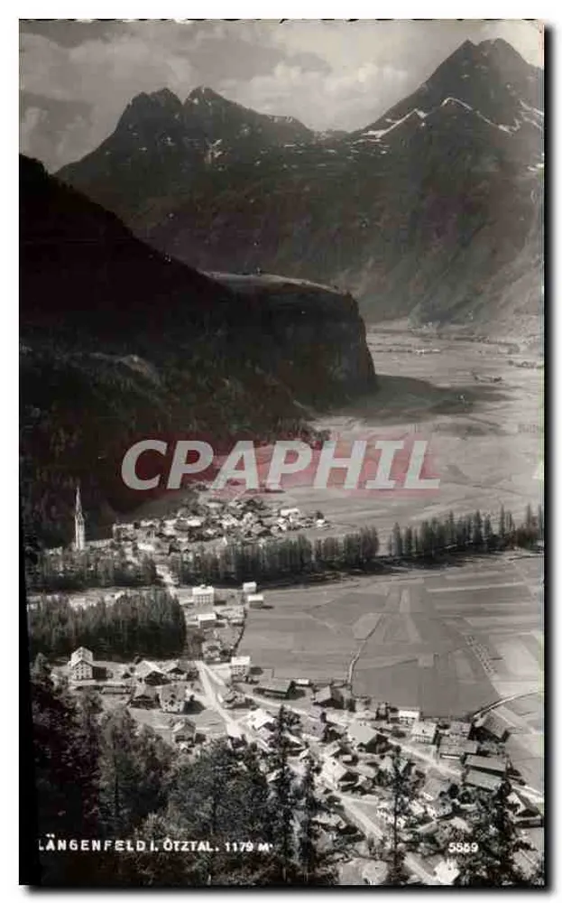 Längenfeld i. Ötztal — vista aérea — 5589 - Frente