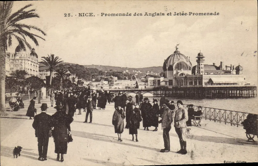 Nice - Promenade des Anglais et Jetée-Promenade — Édition Gilotto, n°25 - Recto